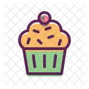 Muffin Taza Pastel Icono