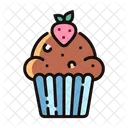 Muffin Cupcake Strawberry Cherry Icon