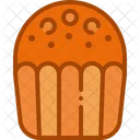 Muffin Cupcake Chocolate Chip Icon