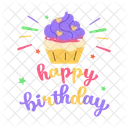 Cupcake Muffin Birthday Food Icon