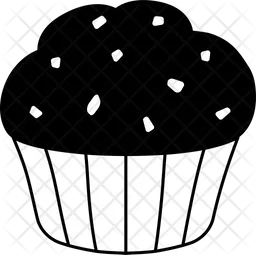 Muffin Chocolate chip  Icon