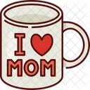 Mug I Love Mom Woman Icon