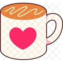 Mug Heart  Icon