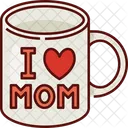 Mug I Love Mom Woman Icon