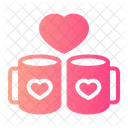 Mugs Drink Love Icon