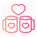 Mugs Drink Love Icon