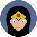 Mujer Comics Heroe Cabeza Avatar Cara Icono