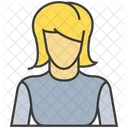 Mujer Avatar Personaje Icon