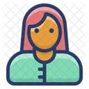 Mujer Avatar Femenino Avatar Humano Icono