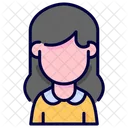 Hembra Mujer Avatar Icono