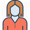 Mujer Viuda Gal Icono