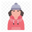 Invierno Avatar Usuario Perfil Gente Mujer Icono