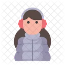 Invierno Avatar Usuario Perfil Gente Mujer Icono