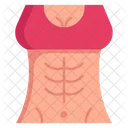 Abdominales mujer  Icono