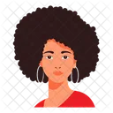 Mujer afro  Icono