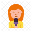 Mujer ancla  Icono