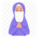 Mujer Arabe Hijab Arabe Icono