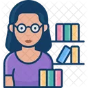 Mujer bibliotecaria  Icon