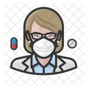 Avatar Farmaceutico Blanco Icon