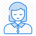 Mujer candidata  Icono