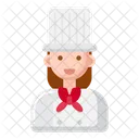 Mujer Chef Chef Cocinero Icon