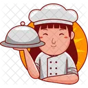 Dibujos Animados Personaje Chef Icono