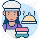 Mujer cocinera  Icono