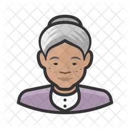 Mujer de la tercera edad  Icono