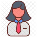 Mujer de negocios  Icon