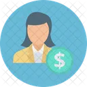 Mujer de negocios  Icono