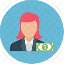 Mujer de negocios  Icono