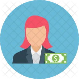Mujer de negocios  Icono