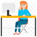 Empresaria Empresario Empleada Icono