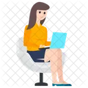 Empresaria Empresario Empleada Icono