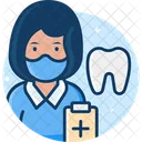 Mujer dentista  Icono