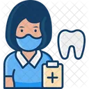 Mujer dentista  Icono