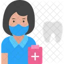 Mujer dentista  Icono