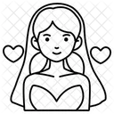 Mujer Enamorada Amor San Valentin Icon