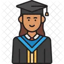 Estudiante graduada  Icono