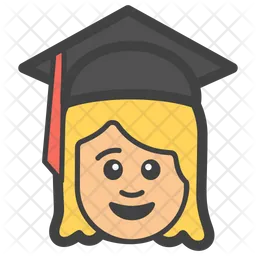 Mujer graduada Emoji Icono