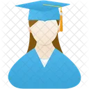 Mujer Graduada Icon