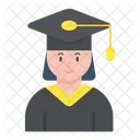 Mujer graduada  Icono