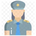 Mujer Guardia Mujer Policia Guardia Femenina Icono