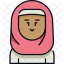 Mujer Hijab Avatar Ícone