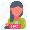 Influencer Femenina Influencer Mujer Inspirada Icono