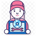 Mujer Ingeniera De Software Ingeniera De Software Desarrolladora De Software Icono