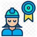 Cinta de ingeniería mujer  Icono
