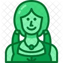 Irlandes Mujer Avatar Icono