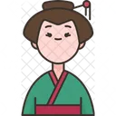 Japones Mujer Tradicional Icono