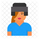 Jugador De Hockey Mujer Hockey Jugador Icono